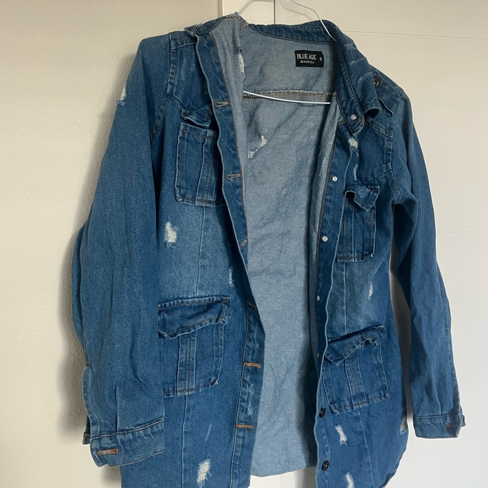 Distressed Denim Jacket - Picture 2 of 4